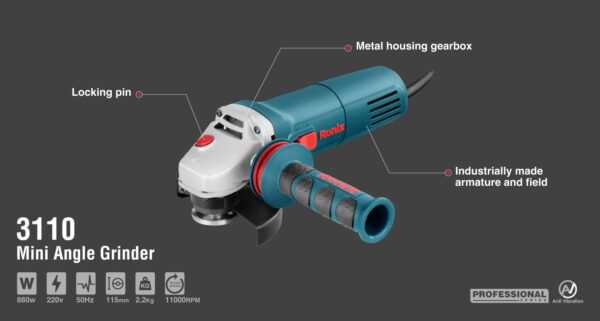 RONIX 3110 Անկյունային հղկող մեքենա