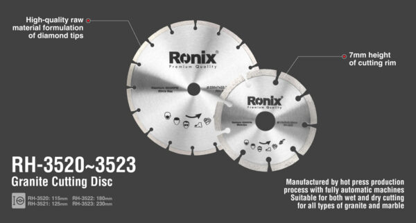 RONIX RH-3523 Ալմաստե սկավառակ 230մմ - Image 4