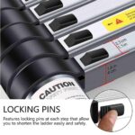 LADDER EM110 Ալյումինից բացվող տելեսկոպիկ ուղիղ աստիճան