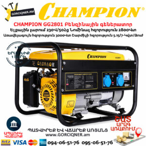 CHAMPION GG2801 Բենզինային գեներատոր