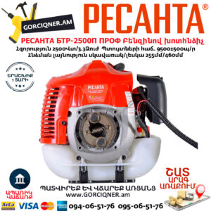 РЕСАНТА БТР-2500П ПРОФ Բենզինով խոտհնձիչ