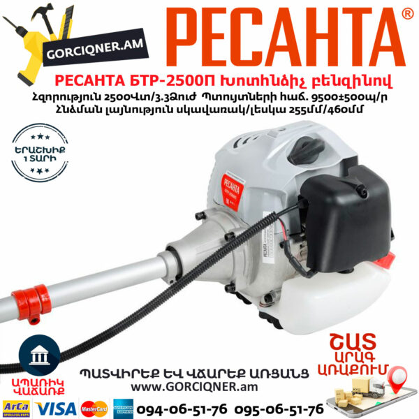 РЕСАНТА БТР-2500П Խոտհնձիչ բենզինով