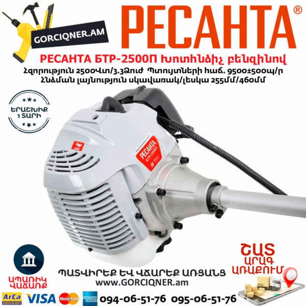 РЕСАНТА БТР-2500П Խոտհնձիչ բենզինով