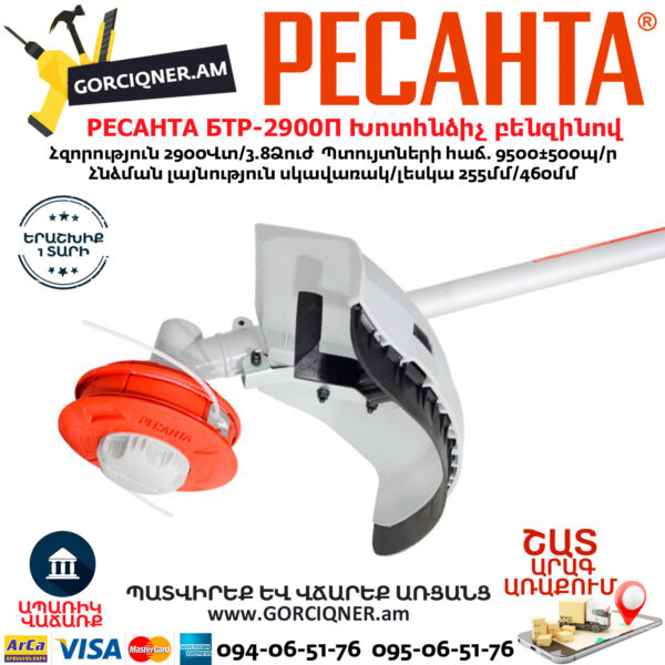 РЕСАНТА БТР-2900П Խոտհնձիչ բենզինով