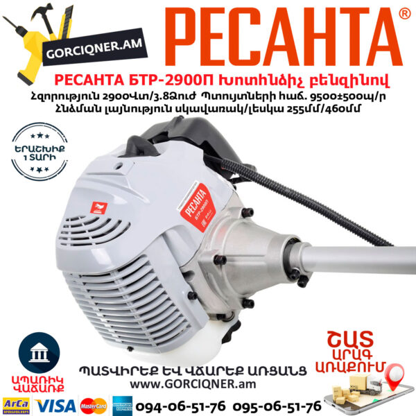 РЕСАНТА БТР-2900П Խոտհնձիչ բենզինով