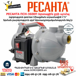 РЕСАНТА ПСН-3600П Արտաքին ջրի պոմպ