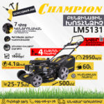 CHAMPION LM5131 Բենզինային խոտհնձիչ ինքնագնաց