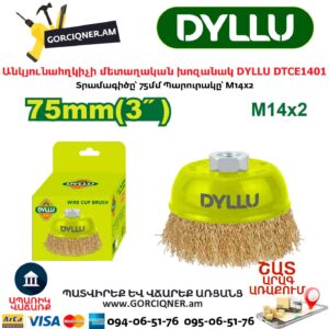 Անկյունահղկիչի մետաղական խոզանակ DYLLU DTCE1401