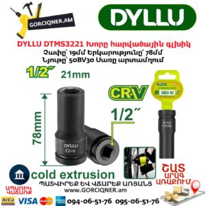 Խորը հարվածային գլխիկ DYLLU DTMS3221