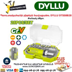 Պտուտակահանի բիթերի հավաքածու DYLLU DTSS8B28