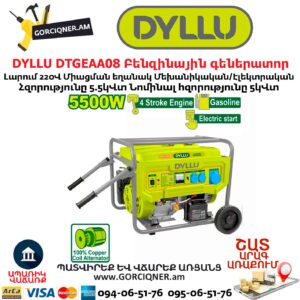 Բենզինային գեներատոր ինվերտորային DTGEAA08