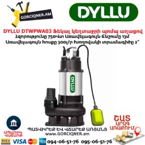 Դրենաժային սուզվող կեղտաջրի պոմպ DYLLU DTWPWA03