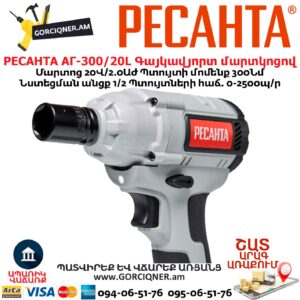 Գայկավյորտ մարտկոցով РЕСАНТА АГ-300/20L