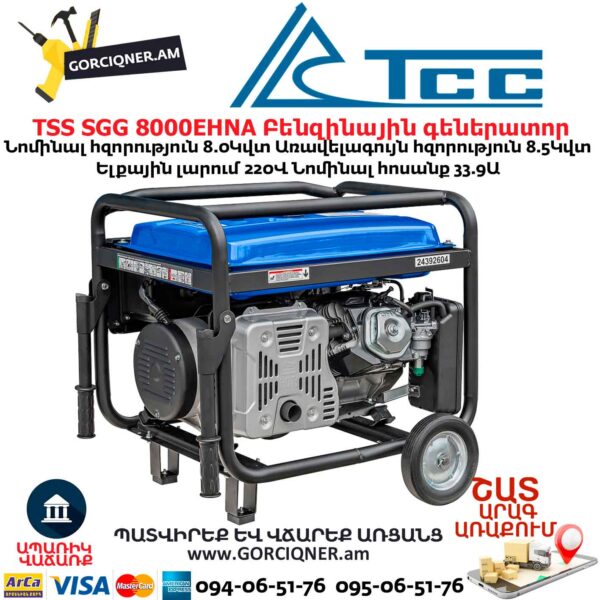 Գեներատոր բենզինային TSS SGG 8000EHNA