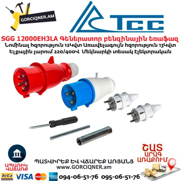 Գեներատոր բենզինային եռաֆազ TSS SGG 12000EH3LA