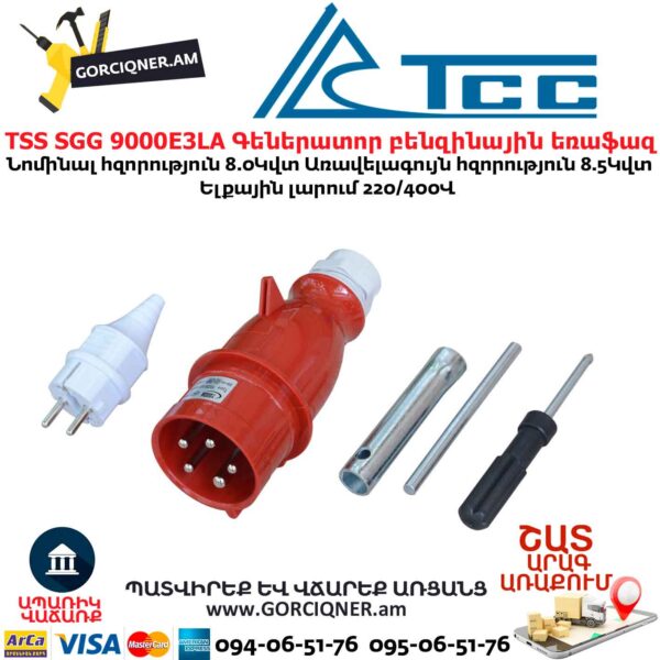 Գեներատոր բենզինային եռաֆազ TSS SGG 9000E3LA