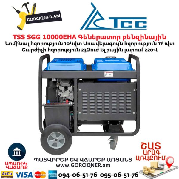 Գեներատոր բենզինային TSS SGG 10000EHA