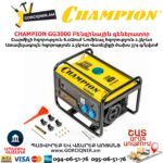 Բենզինային գեներատոր CHAMPION GG3000