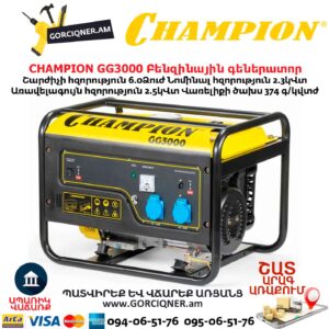 Բենզինային գեներատոր CHAMPION GG3000