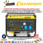 Բենզինային գեներատոր CHAMPION GG3000