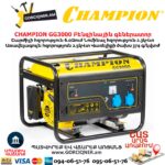 Բենզինային գեներատոր CHAMPION GG3000