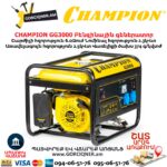 Բենզինային գեներատոր CHAMPION GG3000
