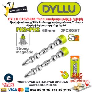 Պտուտակադարձիչի գլխիկ հավաքածու DYLLU DTSV8K01